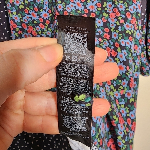 Asos Design Mixed Floral Button Front Skater Mini Dress 10 - Picture 9 of 9